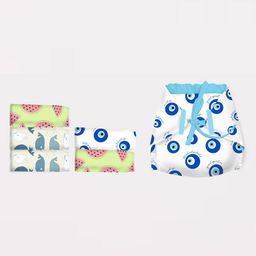 Snugkins 100% Cotton Printed Nappies Size 2 Pack of 6 - Multicolor-25
