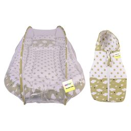 Kwitchy Baby Bedding Set Luxury Cushioned Mattress & Sleeping Bag Combo (0-12 Months, Green)-16