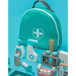 Eduspark Luxury 36 Pieces Wooden Doctor Set with Costume - Multicolor-19