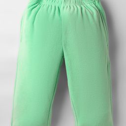Kanvin Knit Full Length Solid Colour Fleece & Woollen Lounge Pant - Mint-picture-22