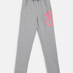 Tales & Stories Knit Brand Logo Printed Track Pants - Light Grey-picture-48