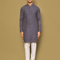 Arihant Rai Sinha Men Ethnic Motifs Embroidered Thread Work Kurta-image-84