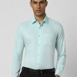 Van Heusen Men Spread Collar Textured Cotton Slim Fit Formal Shirt-picture-49