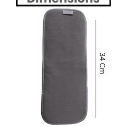 AEREX Reusable Black Inserts Pads for Diapers Bamboo Charcoal Inserts Liners Natures Cloth Diaper Liner Wet Free Booster Inserts Nappy Inserts for Baby Cloth Diapers (Pack of 9) image 3