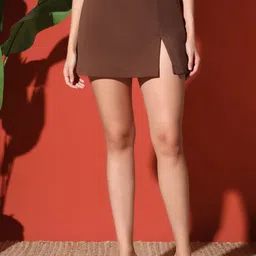 Zastraa Straight Above Knee Mini Skorts-15
