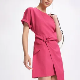 glitchez Layered Flair Sheath Dress-image-55