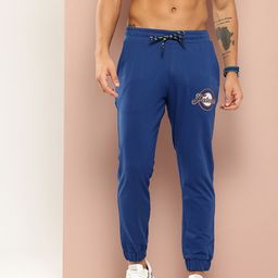 Harvard Men Printed Detail Joggers-image-67