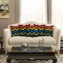 SEJ by Nisha Gupta Multicolor Cushion Covers - Set of 5-27