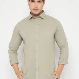 Duke Green Blended Slim Fit Solid Shirt-picture-23