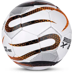 Vector X VENOMOUS Machine Stitched Football (White & Orange) Size - 5 image 5