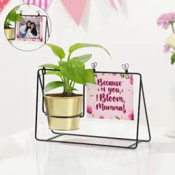 Personalized Mother's Day Metal Swing Planter-image-93