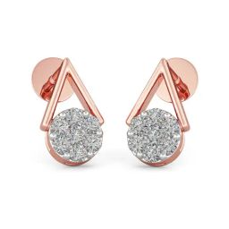 Joyalukkas 18k Rose Gold & Diamond Stud Earrings-picture-14