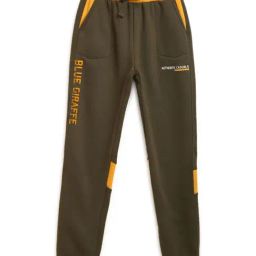 Blue Giraffe Kids Olive Green Logo Print Joggers-picture-48