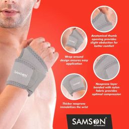 Samson Wrist Brace with Thumb (Neoprene) Universal, NP-3015 image 2