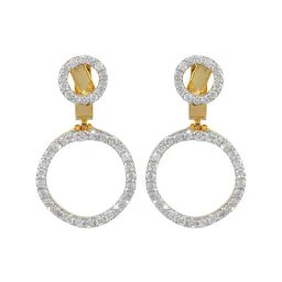 Waman Hari Pethe Jewellers 18k Gold & Diamond Earrings-image-70