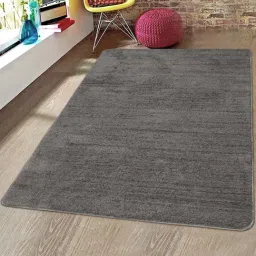 Saral Home Neo Dark Grey Cotton Carpet - Set of 1-45