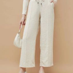 Code By Lifestyle Beige Regular Fit Trousers-image-70