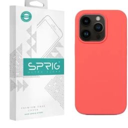 Sprig Liquid Silicone Back Cover for APPLE iPhone 14 Pro Max (Red)-image-46