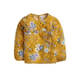 The Magic Wand Kids Yellow Floral Print Top-image-31
