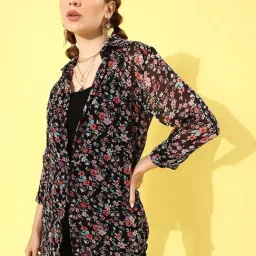 Anvi Be Yourself Multicolor Floral Print Shirt-image-12