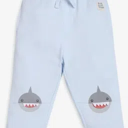 Ed-a-Mamma Infant Boys Blue Cotton Joggers-image-60
