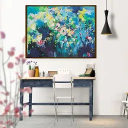 The Art House Abstract Multicolor Canvas Painting-image-80