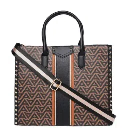 Aldo Brown Printed Medium Tote Handbag-0