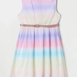 Fame Forever by Lifestyle Kids Multicolor Color Block Dress-image-25