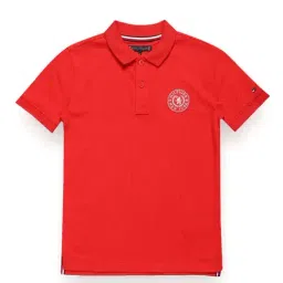 Tommy Hilfiger Fierce Red Regular Fit Polo T-Shirt-image-29
