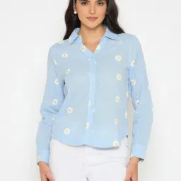 MADAME Blue Floral Shirt-picture-23