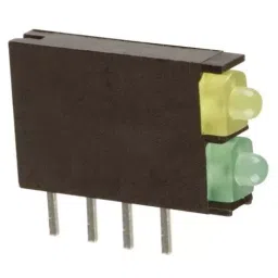 DIALIGHT INDICATOR, LED PCB, 2LED, YELLOW / GREEN, 571-0132F.-9