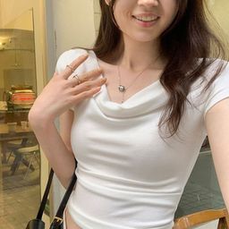 HERE&NOW WomenOne Shoulder Short SleevesCrop Top-picture-47