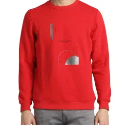 Simon Carter London Red Printed Regular Fit Sweatshirt-image-12