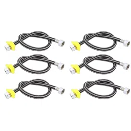 GENERIC Stainless Steel 24 inch Connection Pipe Silver, FG3204 (Pack of 6)-image-74