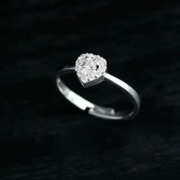 SHEER by Priyaasi Silver AD-Studded Casual Ring-32