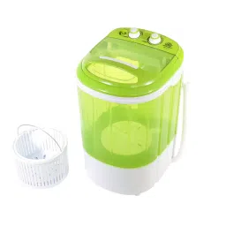 DMR Portable Mini Washing Machine 2.5 Kg Top Load with 1 Kg Plastic Basket Green, DMR 25-1208-39