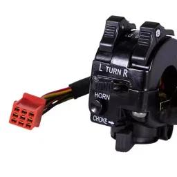 Uno Minda Handle Bar Switch - Left Side - With Choke, With 1 Wire Coupler, Kick Start for Bajaj Boxer CT (SW-0719R) image 3