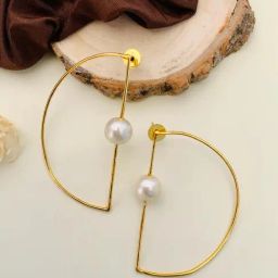 Abdesigns Classic Gold-Plated Stud Earrings-7