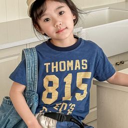 LULU & SKY Girls Printed Raw Edge T-shirt-image-27