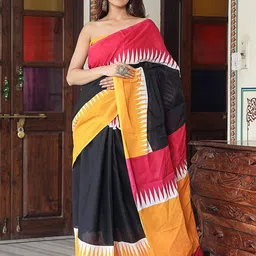 Craft Musium Pure Cotton Bagru Saree-image-76