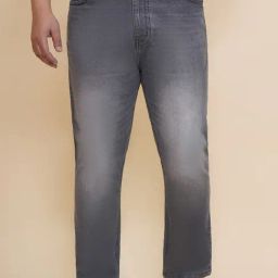 John Pride Grey Cotton Regular Fit Jeans-image-75