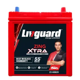 Livguard Zing Xtra 35 Ah Automotive Battery for Cars and SUVs, ZX 40B20 R-image-76
