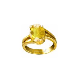 GenZcomplex Yellow Metal Sapphire Gold Plated Ring-image-58
