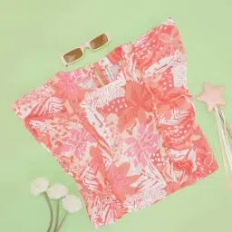 Pantaloons Junior Girls Shell Pink Floral Casual Tops & Tees-picture-40