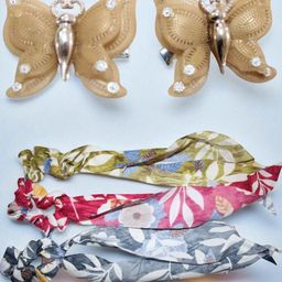 Jolly Faces Women Set of 5 Ponytail Holders-16