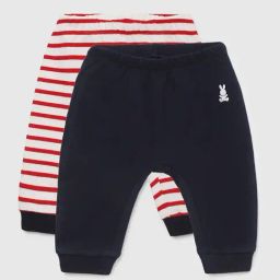 United Colors of Benetton Infant Boys Multi Cotton Striped Joggers (Pack of 2)-picture-27