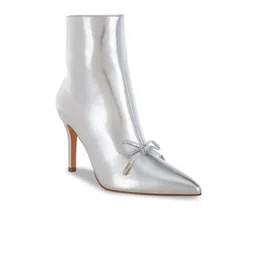 RAG & CO Women Bow Detail Pointed Toe High Ankle Boots-image-99