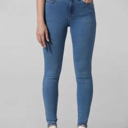 Only Light Blue Skinny Fit High Rise Jeans-image-60