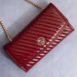 Carlton London Maroon PU Envelope Clutch-picture-15