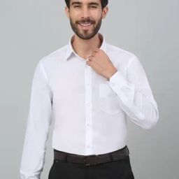 Cantabil White Regular Fit Shirt-16